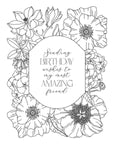 Spellbinders - Mirrored Arch Collection - Press Plate - Mirrored Arch Blooms-ScrapbookPal