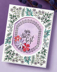 Spellbinders - Mirrored Arch Collection - Press Plate - Mirrored Arch Nested Sprigs-ScrapbookPal