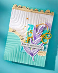 Spellbinders - Modern Botanicals Collection - 3D Embossing Folder - Lined Corners-ScrapbookPal