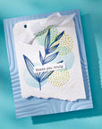 Spellbinders - Modern Botanicals Collection - 3D Embossing Folder - Lined Corners-ScrapbookPal