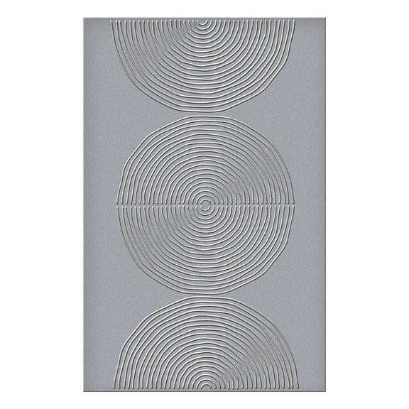 Spellbinders - Modern Botanicals Collection - Embossing Folder - Lined Circles-ScrapbookPal