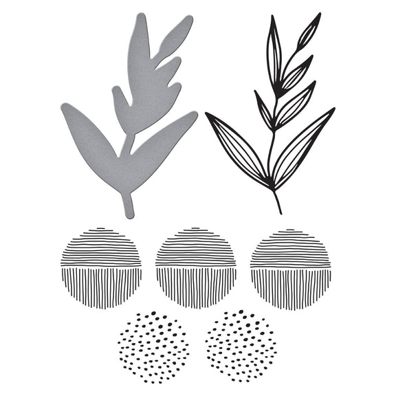 Spellbinders - Modern Botanicals Collection - Registration Press Plates &amp; Dies - Growing-ScrapbookPal