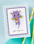 Spellbinders - Monster Birthday Collection - Clear Stamps - Monster Birthday Sentiments-ScrapbookPal