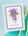 Spellbinders - Monster Birthday Collection - Dies - Dancin' Birthday Dragon-ScrapbookPal