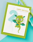 Spellbinders - Monster Birthday Collection - Dies - Dancin' Birthday Dragon-ScrapbookPal