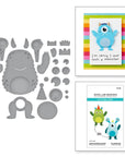 Spellbinders - Monster Birthday Collection - Dies - Dancin' Birthday Monster-ScrapbookPal