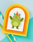 Spellbinders - Monster Birthday Collection - Dies - Make a Wish Arch Labels-ScrapbookPal