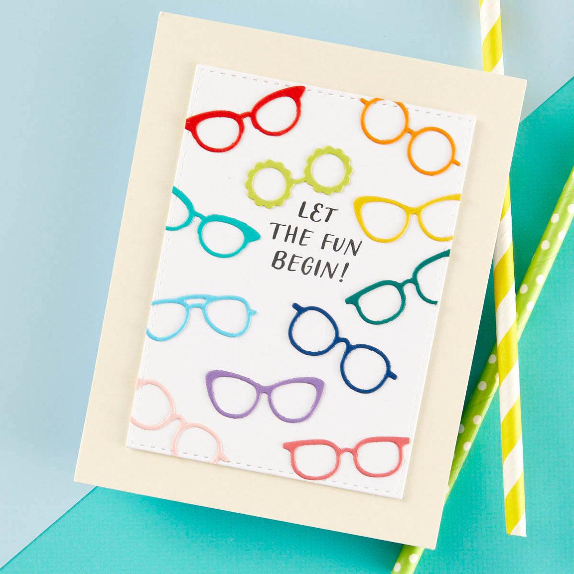 Spellbinders - Monster Birthday Collection - Dies - Smart Glasses-ScrapbookPal