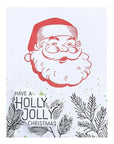 Spellbinders - More BetterPress Christmas Collection - Press Plate & Dies - Holly Jolly Santa-ScrapbookPal