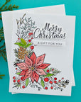 Spellbinders - More BetterPress Christmas Collection - Press Plate & Dies - Merry & Bright Sentiment Strips-ScrapbookPal