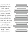 Spellbinders - More BetterPress Christmas Collection - Press Plate & Dies - Merry & Bright Sentiment Strips-ScrapbookPal