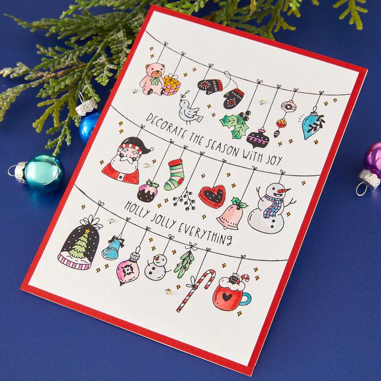 Spellbinders - Mugs &amp; Kisses Collection - Registration Press + Foil Plates - Decorate the Season-ScrapbookPal