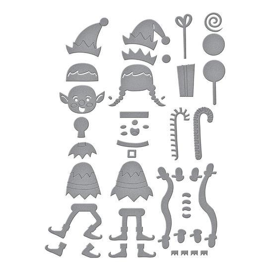 Spellbinders - North Pole Friends Collection - Dies - Santa's Elves-ScrapbookPal