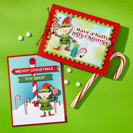 Spellbinders - North Pole Friends Collection - Dies - Santa's Elves-ScrapbookPal