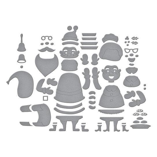 Spellbinders - North Pole Friends Collection - Dies - The Clauses-ScrapbookPal