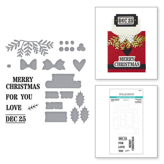 Spellbinders - Not Your Ordinary Card Collection - Clear Stamps &amp; Dies - Christmas Add-Ons-ScrapbookPal