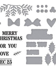 Spellbinders - Not Your Ordinary Card Collection - Clear Stamps & Dies - Christmas Add-Ons-ScrapbookPal