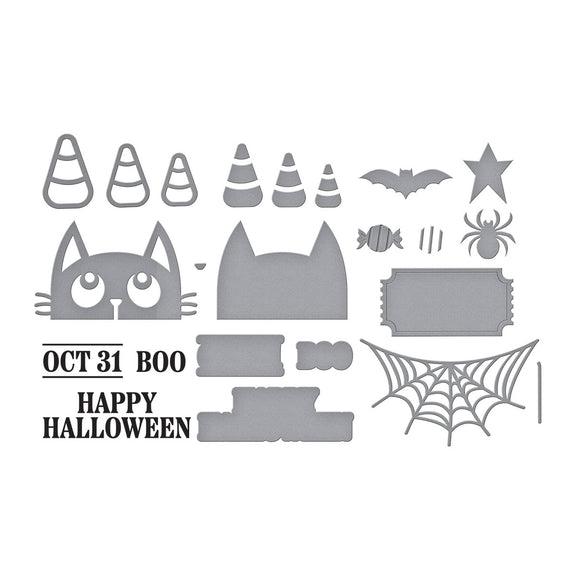 Spellbinders - Not Your Ordinary Card Collection - Clear Stamps &amp; Dies - Halloween Add-Ons-ScrapbookPal