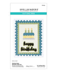 Spellbinders - Not Your Ordinary Card Collection - Dies - Pinking Birthday Rectangles-ScrapbookPal