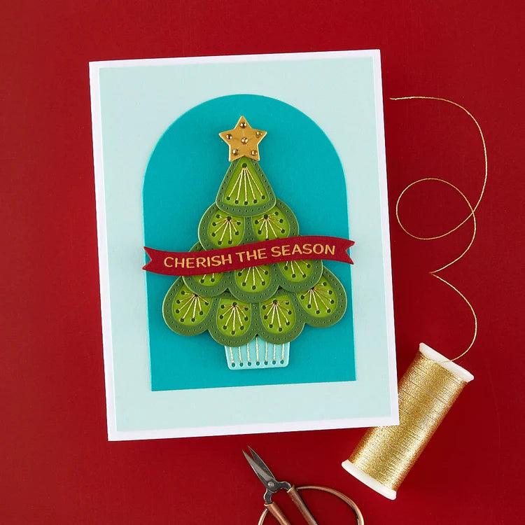 Spellbinders - Oh Christmas Stitch Christmas Collection - Dies - Oh Christmas Stitch-ScrapbookPal