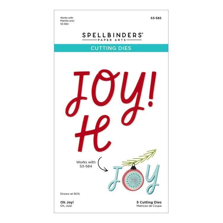 Spellbinders - Oh Christmas Stitch Christmas Collection - Dies - Oh Joy!-ScrapbookPal