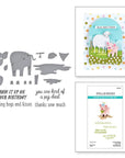 Spellbinders - On the Farm Collection - Clear Stamp & Dies - Ham It Up-ScrapbookPal