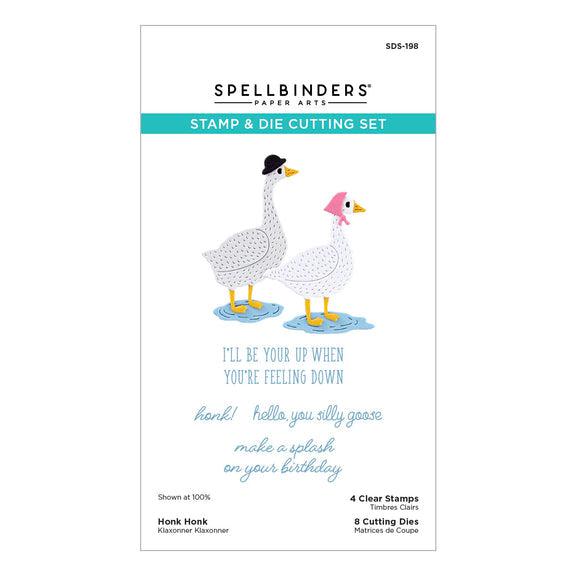 Spellbinders - On the Farm Collection - Clear Stamp &amp; Dies - Honk Honk-ScrapbookPal