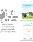 Spellbinders - On the Farm Collection - Clear Stamp & Dies - Spring Chicken-ScrapbookPal