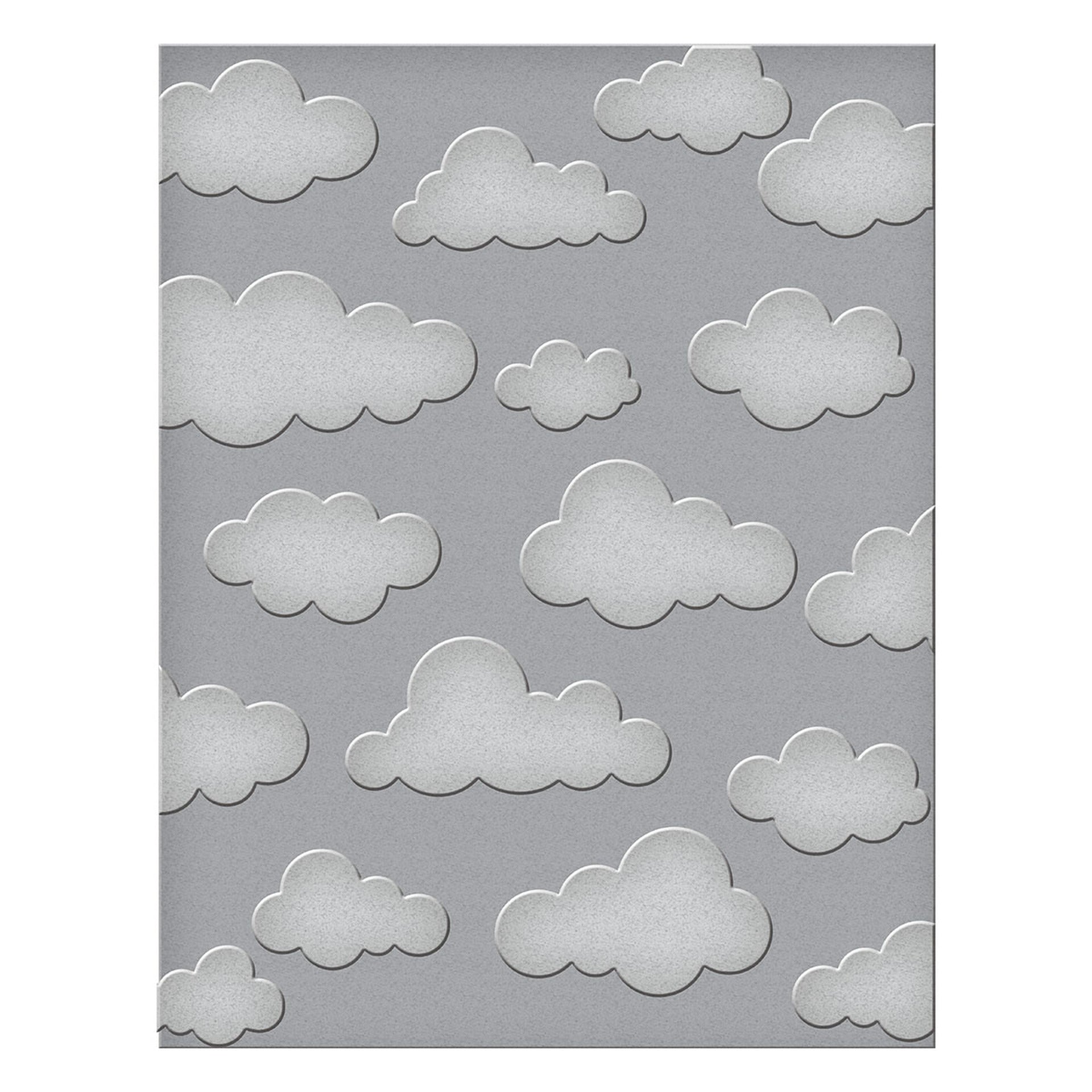 Spellbinders - Open Road Collection - Embossing Folder - Head in the Clouds-ScrapbookPal