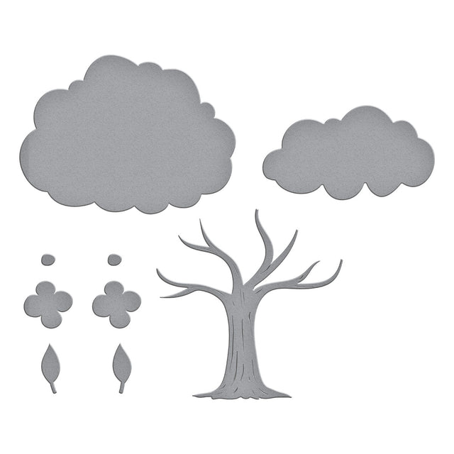 Spellbinders - Out and About Collection - Dies - Flowering Tree-ScrapbookPal