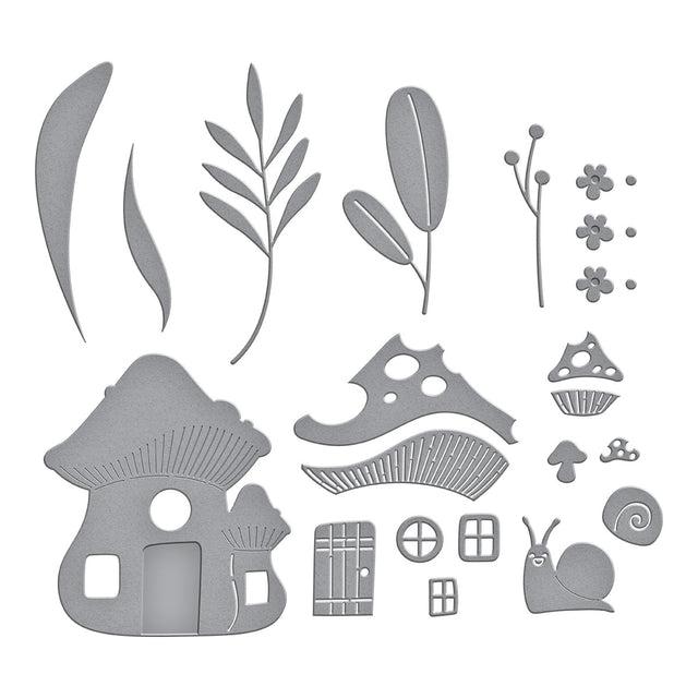 Spellbinders - Out and About Collection - Dies - Mushroom Mansion-ScrapbookPal