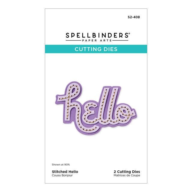 Spellbinders - Out and About Collection - Dies - Stitched Hello-ScrapbookPal