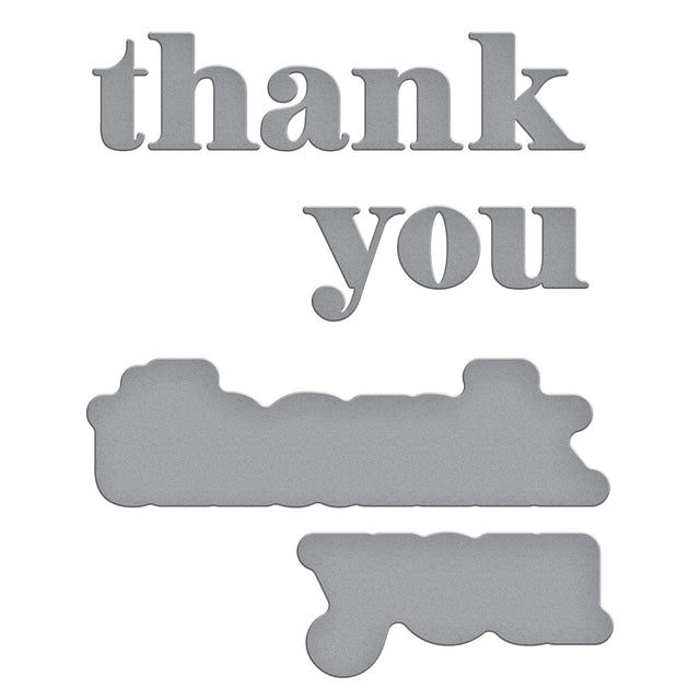 Spellbinders - Out and About Collection - Dies - Thank You-ScrapbookPal