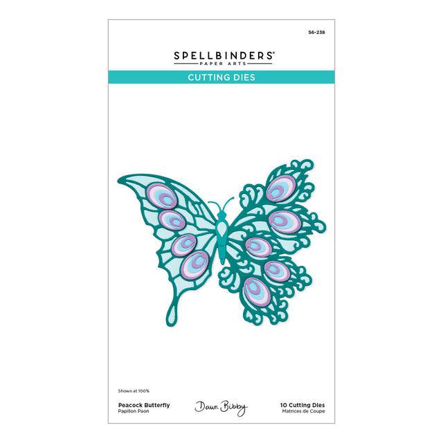 Spellbinders - Peacock Paradise Collection - Dies - Peacock Butterfly-ScrapbookPal