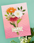 Spellbinders - Photosynthesis Collection - Glimmer Hot Foil Plate & Die Set - Must-Have Sentiments-ScrapbookPal
