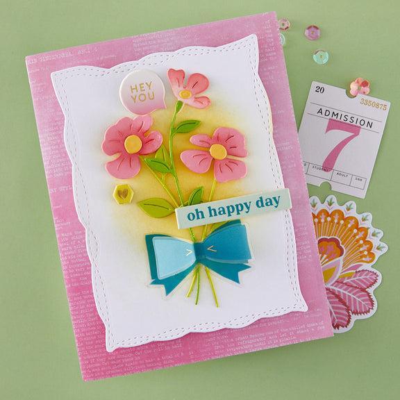 Spellbinders - Poppy Song Collection - Dies - Leaf &amp; Bloom-ScrapbookPal