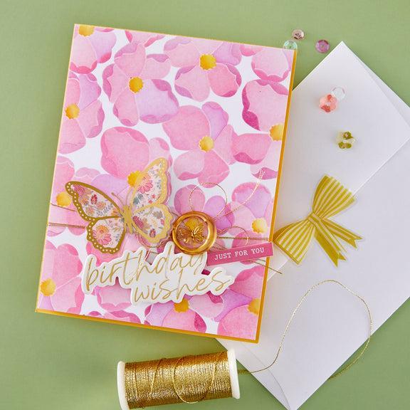 Spellbinders - Poppy Song Collection - Stencils - Petal Burst-ScrapbookPal