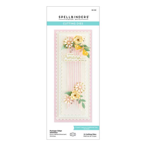 Spellbinders - Postage Edge Shapes Collection - Dies - Postage Edge Slimlines-ScrapbookPal