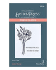 Spellbinders - Pressed Posies Collection - Press Plate - Sealed Florals-ScrapbookPal