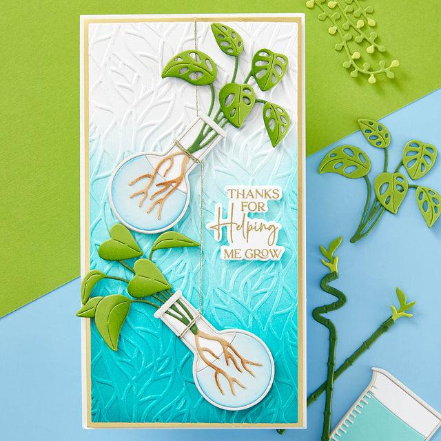 Spellbinders - Propagation Garden Collection - Clear Stamps &amp; Dies - Propagation Garden Sentiments-ScrapbookPal