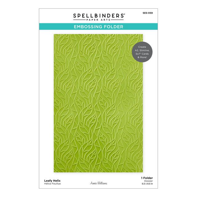 Spellbinders - Propagation Garden Collection - Embossing Folder - Leafy Helix-ScrapbookPal