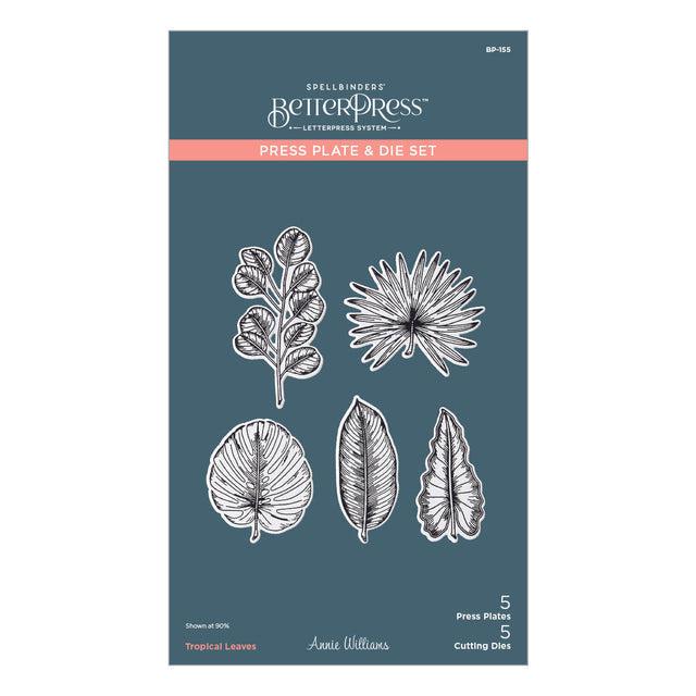 Spellbinders - Propagation Garden Collection - Press Plate & Dies - Tropical Leaves-ScrapbookPal