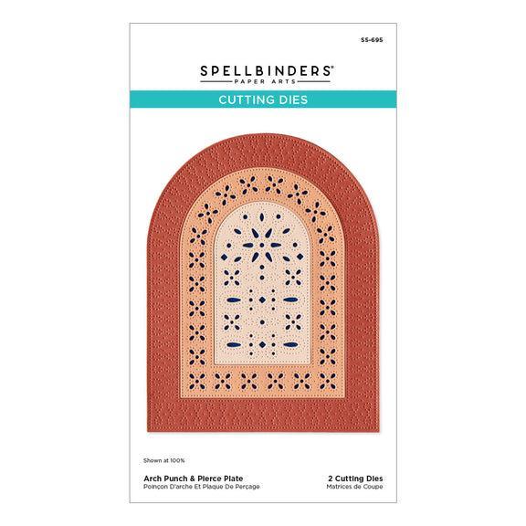 Spellbinders - Regal Reflections Collection - Dies - Arch Punch &amp; Pierce Plate-ScrapbookPal