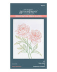 Spellbinders - Registration BetterPress Spring Collection - Registration Press Plates - Peony Perfection-ScrapbookPal