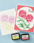 Spellbinders - Registration BetterPress Spring Collection - Registration Press Plates - Peony Perfection-ScrapbookPal