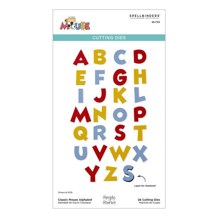 Spellbinders - Say Cheese Classic Mouse - Dies - Classic Mouse Alphabet-ScrapbookPal