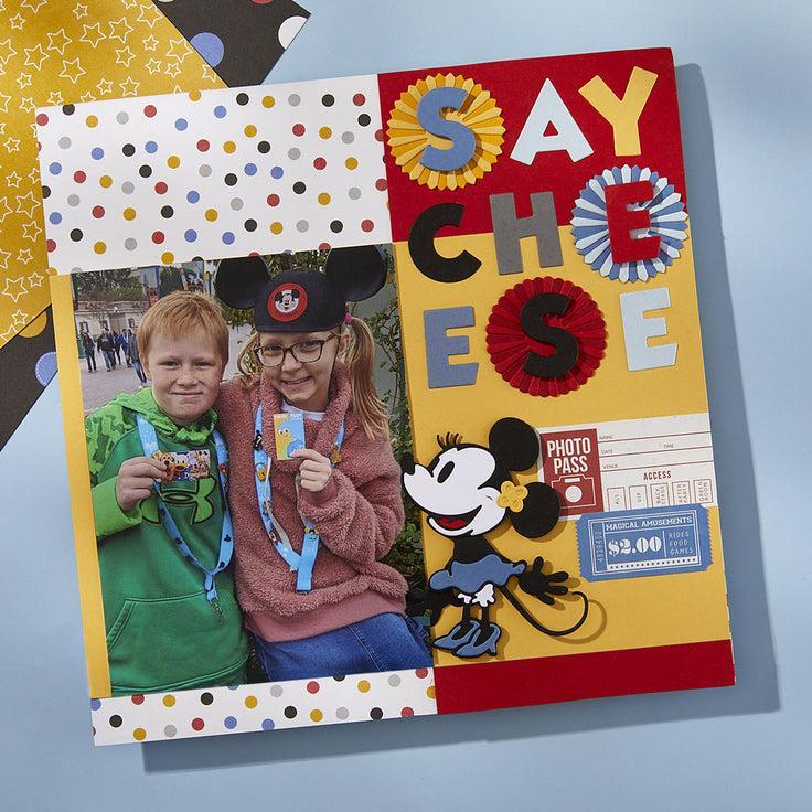 Spellbinders - Say Cheese Classic Mouse - Dies - Steamboat Willie Duo-ScrapbookPal