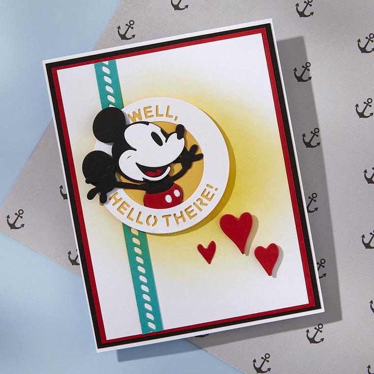 Spellbinders - Say Cheese Classic Mouse - Dies - Steamboat Willie Duo-ScrapbookPal
