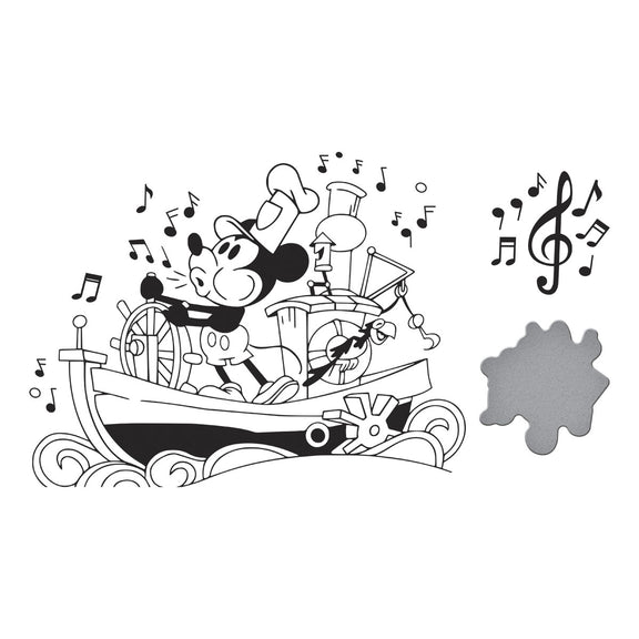 Spellbinders - Say Cheese Classic Mouse - Press Plate & Dies - Steamboat Willie-ScrapbookPal