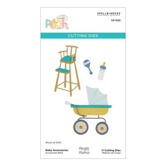 Spellbinders - Say Cheese Classic Pooh Baby Collection - Dies - Baby Accessories-ScrapbookPal